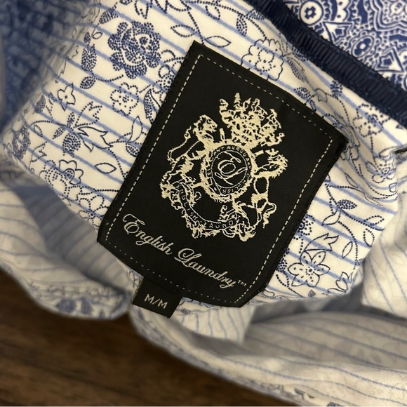 English laundry Men's Blue Floral Shirt M - Picture 6 of 11